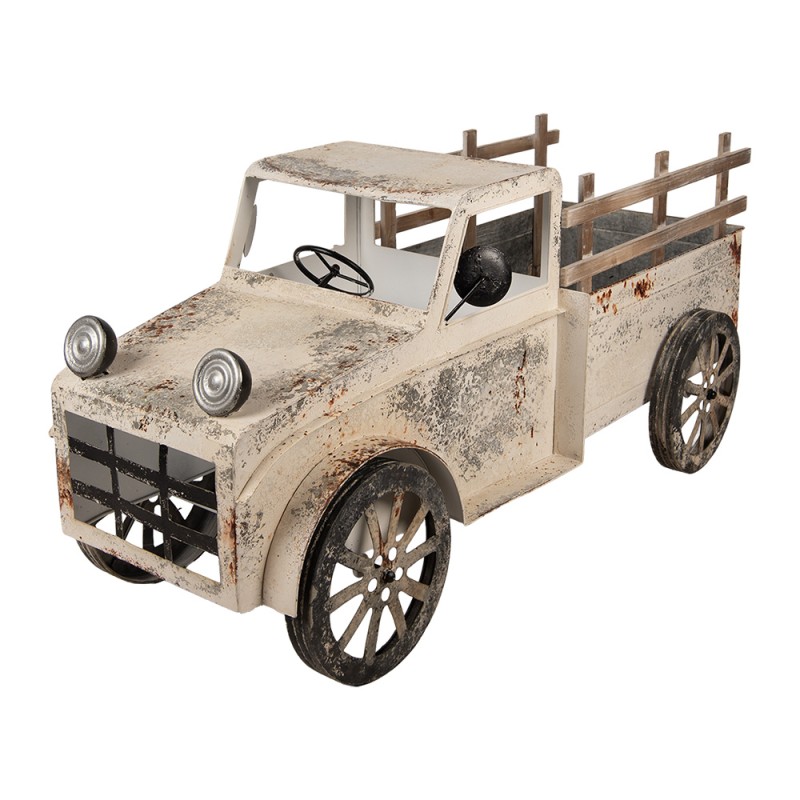 Clayre & Eef Dekorationsfigur Auto 122x51x57 cm Beige Metall
