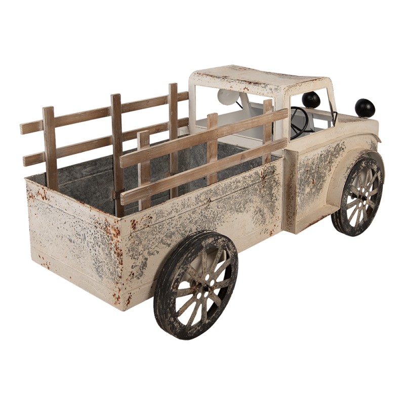 Clayre & Eef Dekorationsfigur Auto 122x51x57 cm Beige Metall