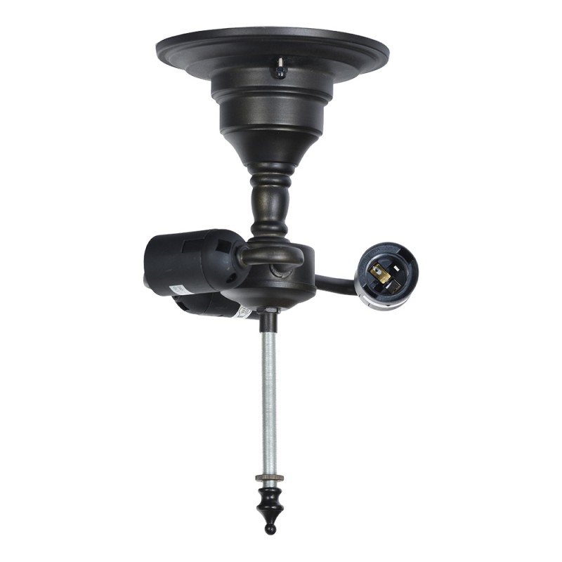 Lumilamp Hanglamp Tiffany 18x10x20 cm E27/max 3x40W Zwart Metaal
