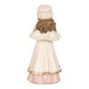 Clayre & Eef Statuetta decorativa di Natale Bambino 8x7x17 cm Beige Plastica