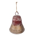 Clayre & Eef Weihnachtsdekorationsfigur Klingel Ø 52x56 cm Rot Metall