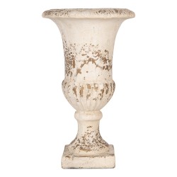Clayre & Eef Blumentopf Beige Keramikmaterial