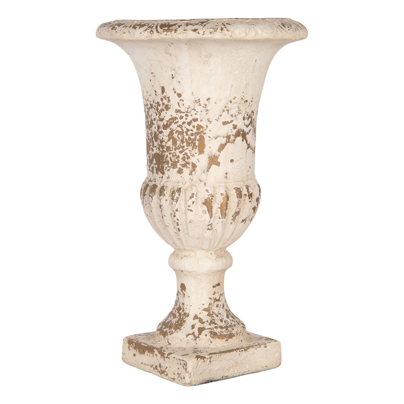 Clayre & Eef Blumentopf Beige Keramikmaterial