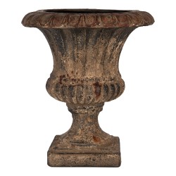 Clayre & Eef Blumentopf Braun Keramikmaterial