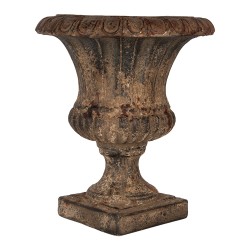 Clayre & Eef Blumentopf Braun Keramikmaterial
