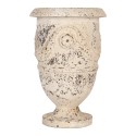 Clayre & Eef Blumentopf Beige Keramikmaterial