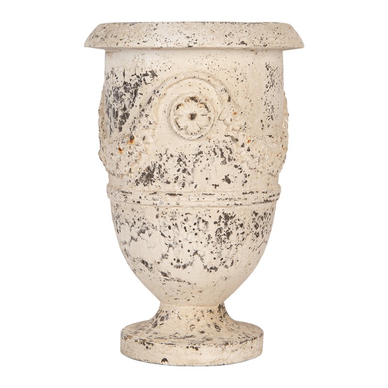 Clayre & Eef Blumentopf Beige Keramikmaterial