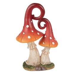 Clayre & Eef Figurine Mushroom Red Plastic