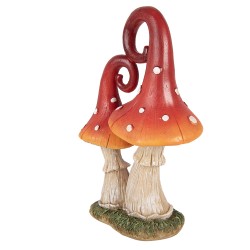 Clayre & Eef Figurine Mushroom Red Plastic