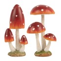 Clayre & Eef Figur Pilz Rot Kunststoff