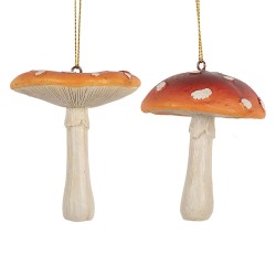 Clayre & Eef Hanger Paddenstoel Rood Kunststof