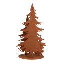 Clayre & Eef Weihnachtsdekorationsfigur Weihnachtsbaum 30x25x50 cm Braun Metall