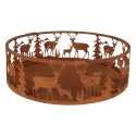 Clayre & Eef Scodella decorativa Animali Marrone Metallo