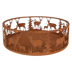 Clayre & Eef Scodella decorativa Animali Marrone Metallo