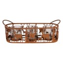 Clayre & Eef Portacandela Animali Marrone Metallo