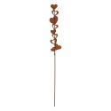 Clayre & Eef Gartendekoration Herzen Braun Metall