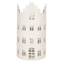 Clayre & Eef Tealight Holder House White Metal