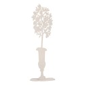 Clayre & Eef Decorazione Fiore Bianco Metallo