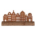 Clayre & Eef Decorative Figurine House 25x5x8 cm Brown Metal