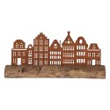 Clayre & Eef Decorative Figurine House 25x5x8 cm Brown Metal