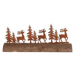 Clayre & Eef Dekorationsfigur 25x5x6 cm Braun Metall