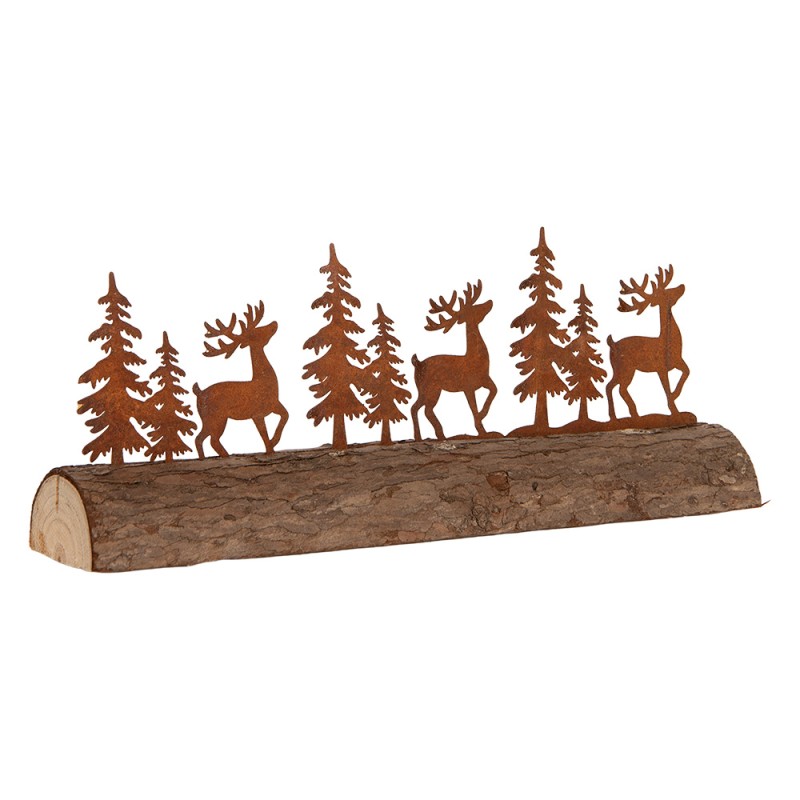 Clayre & Eef Dekorationsfigur 25x5x6 cm Braun Metall