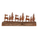 Clayre & Eef Dekorationsfigur 25x5x6 cm Braun Metall
