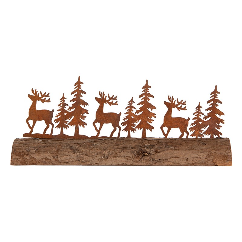 Clayre & Eef Dekorationsfigur 25x5x6 cm Braun Metall