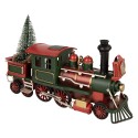 Clayre & Eef Christmas Decoration Figurine Train 28x9x17 cm Red Metal