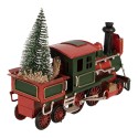 Clayre & Eef Christmas Decoration Figurine Train 28x9x17 cm Red Metal