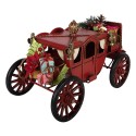 Clayre & Eef Kerstdecoratie Beeld 32x17x17 cm Rood Metaal