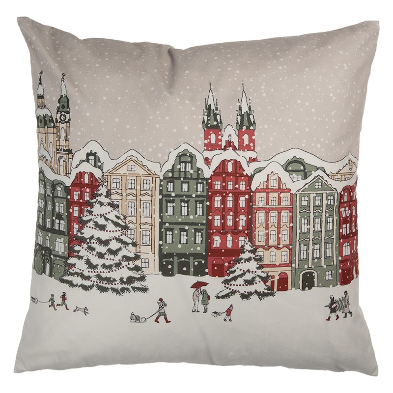Clayre & Eef Decorative Cushion 45x45 cm Beige Polyester