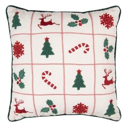 Clayre & Eef Decorative Cushion 40x40 cm Beige Polyester