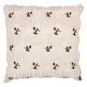 Clayre & Eef Decorative Cushion 40x40 cm Beige Polyester