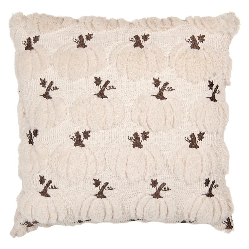 Clayre & Eef Decorative Cushion 40x40 cm Beige Polyester