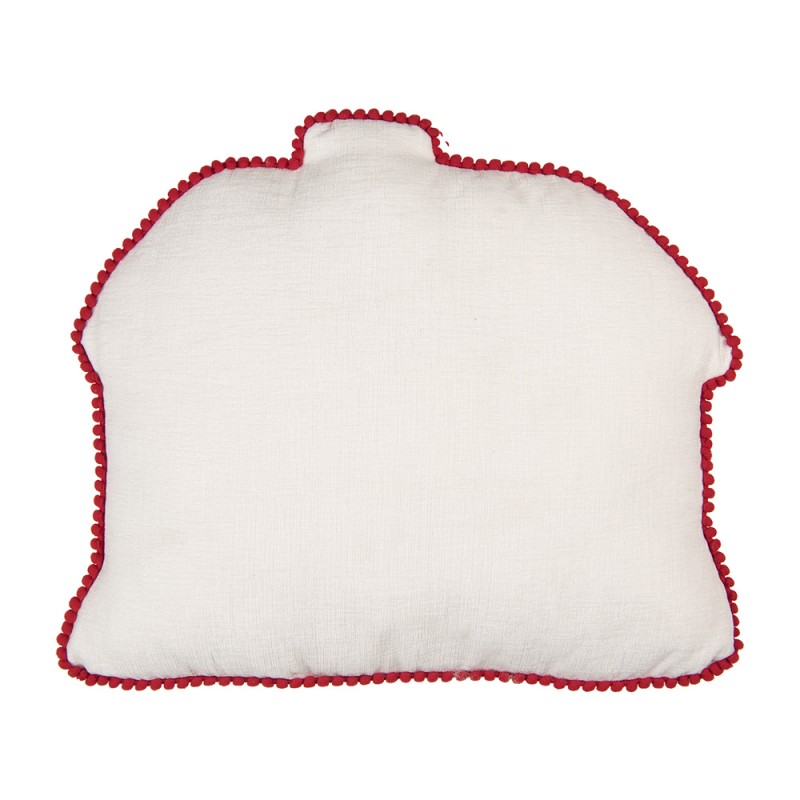 Clayre & Eef Cuscino decorativo Casa di pan di zenzero 40x36x4 cm Marrone Poliestere