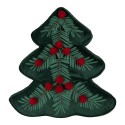 Clayre & Eef Sierkussen Kerstboom 36x40x4 cm Groen Polyester
