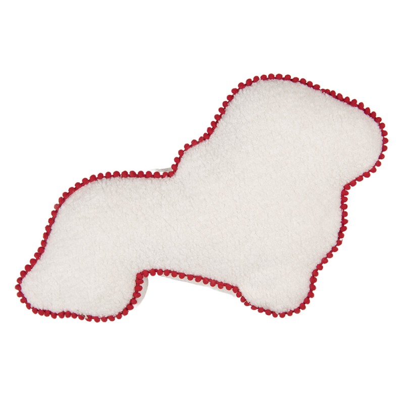 Clayre & Eef Sierkussen Hond 25x45x4 cm Bruin Polyester