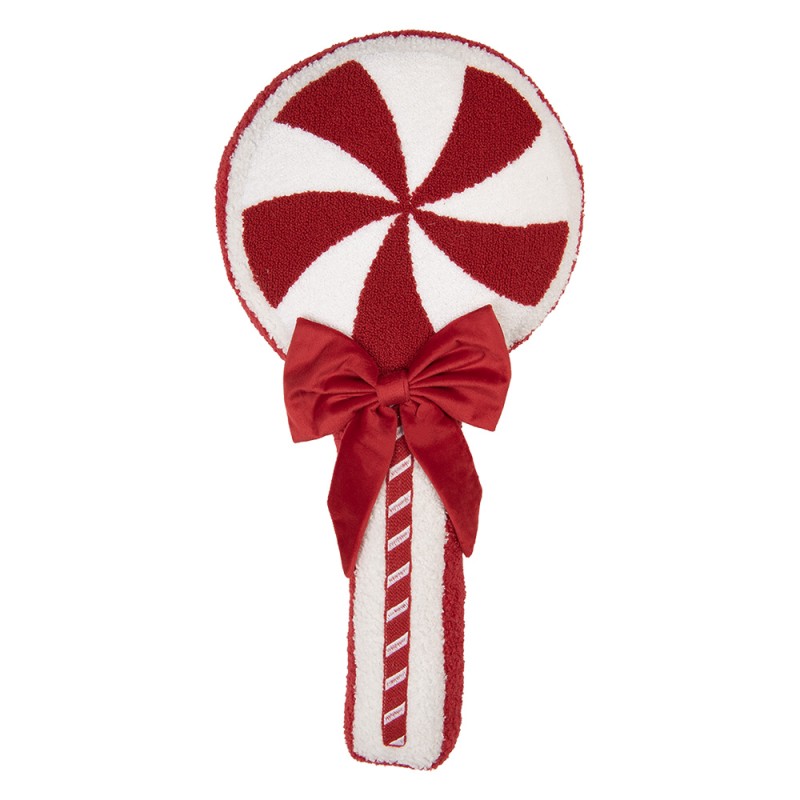 Clayre & Eef Dekokissen Lutscher 25x53x4 cm Rot Polyester