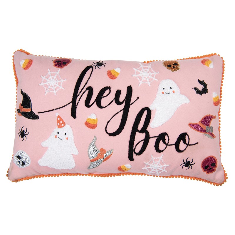 Clayre & Eef Decorative Cushion 50x30x4 cm Pink Polyester
