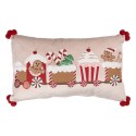 Clayre & Eef Decorative Cushion 50x30x4 cm Beige Polyester
