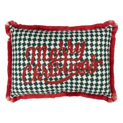Clayre & Eef Sierkussen 50x30x4 cm Rood Polyester