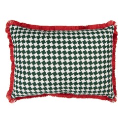 Clayre & Eef Sierkussen 50x30x4 cm Rood Polyester