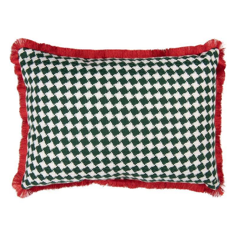 Clayre & Eef Sierkussen 50x30x4 cm Rood Polyester