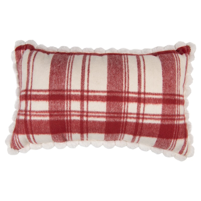 Clayre & Eef Sierkussen 50x30x4 cm Rood Polyester