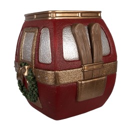 Clayre & Eef Christmas Decoration with LED Lighting 47x48x51 cm Red Metal