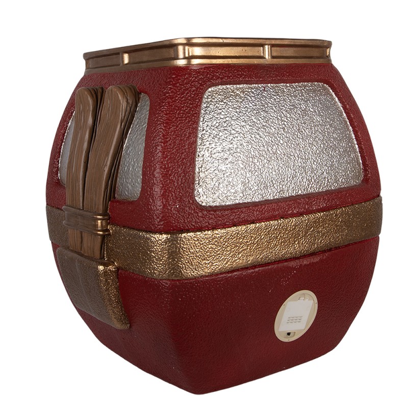 Clayre & Eef Christmas Decoration with LED Lighting 47x48x51 cm Red Metal