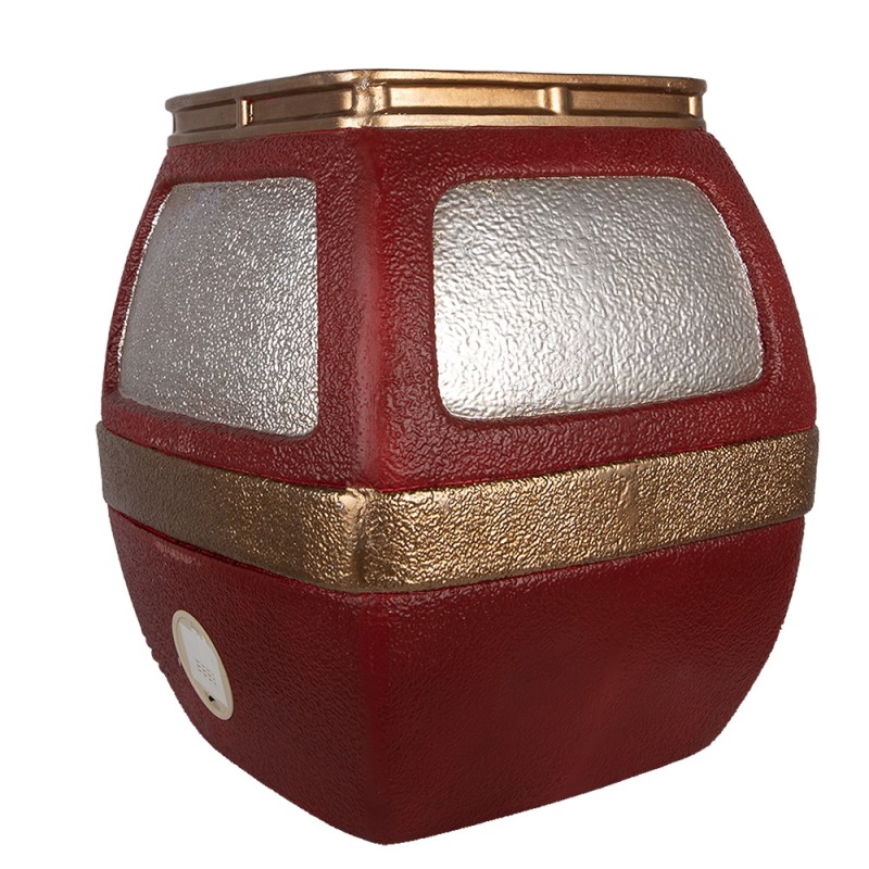 Clayre & Eef Christmas Decoration with LED Lighting 47x48x51 cm Red Metal