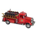 Clayre & Eef Decorative Model Fire Engine Red Metal