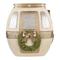 Clayre & Eef Christmas Decoration with LED Lighting 47x48x51 cm White Metal